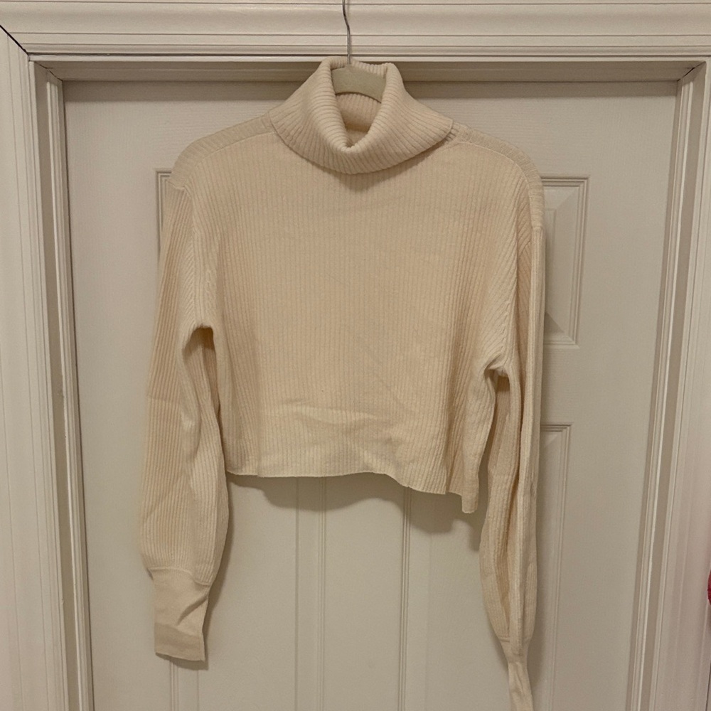Reformation Luisa Cropped Cashmere Sweater